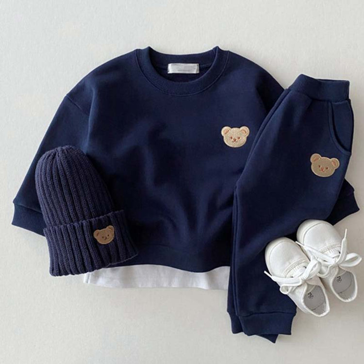 Embroidered Cute Bear - Baby Wear Set