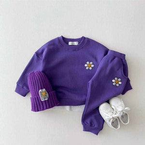 Embroidered Sunflower - Baby Wear Set